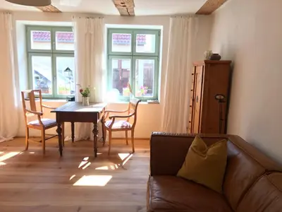 Ein Sitzbereich in der Unterkunft Klein aber fein in der Altstadt