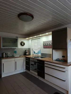 Küche/Küchenzeile in der Unterkunft ferienhaus-am-scharmützelsee
