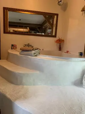Ein Badezimmer in der Unterkunft Ferienhaus Feuer Wasser Luft Erde