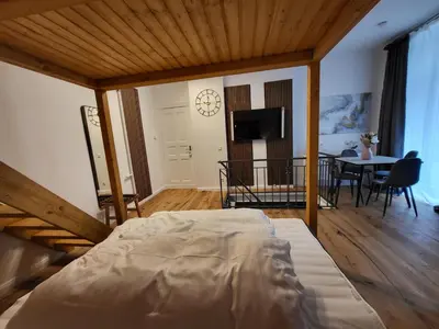 Ein Bett oder Betten in einem Zimmer der Unterkunft Kant 99 S