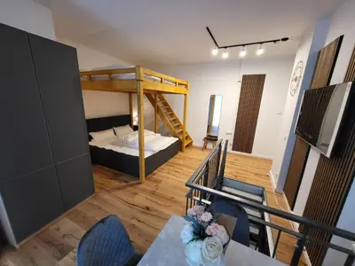 Ein Bett oder Betten in einem Zimmer der Unterkunft Kant 99 S