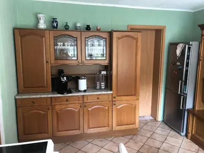 Küche/Küchenzeile in der Unterkunft Haus am Finowkanal