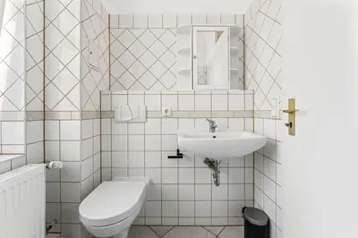 Ein Badezimmer in der Unterkunft Nice Apartment in Eberswalde