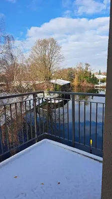 Blick auf einen Fluss in der Nähe der Ferienwohnung