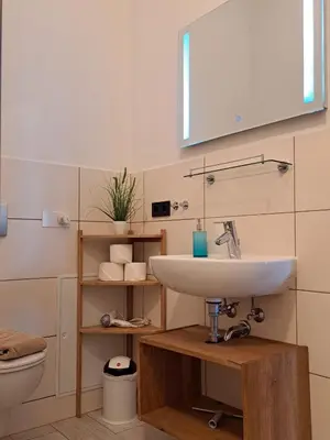 Ein Badezimmer in der Unterkunft FerienRemise