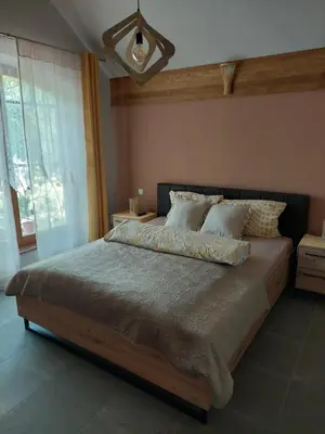 Ein Bett oder Betten in einem Zimmer der Unterkunft la Brigitte