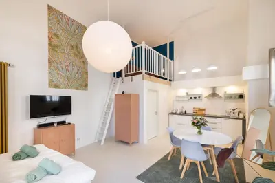 Küche/Küchenzeile in der Unterkunft Great 1-room Loft