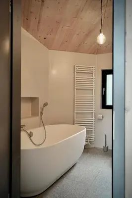 Ein Badezimmer in der Unterkunft Elf am See - Haus 7