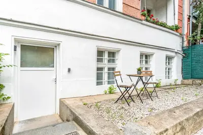 Das Gebäude in dem sich die Ferienwohnung befindet