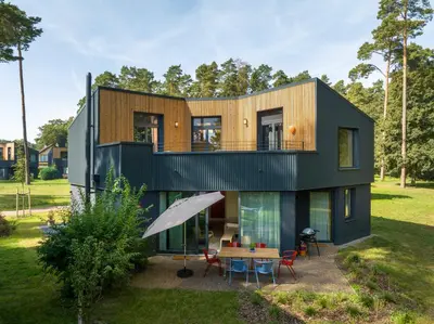 Ein Garten an der Unterkunft Elf am See - Haus 10