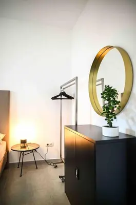 Grundriss der Unterkunft Moderne Wohnung in Ruhiger Umgebung nahe Messe