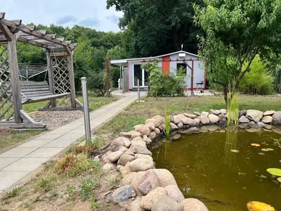 Ein Garten an der Unterkunft Eichkobel