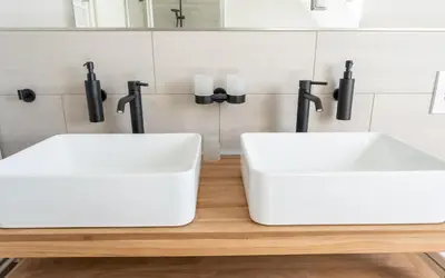 Ein Badezimmer in der Unterkunft Up Hus Hotel Neuruppin