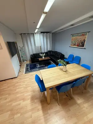 Ein Sitzbereich in der Unterkunft Ferienwohnung Kreuzberg