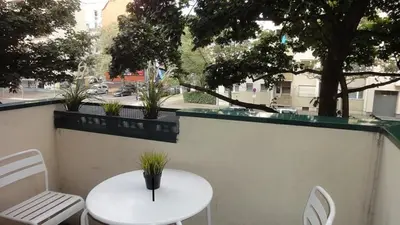 Ein Balkon oder eine Terrasse in der Unterkunft WonderFlat for Wonderful people