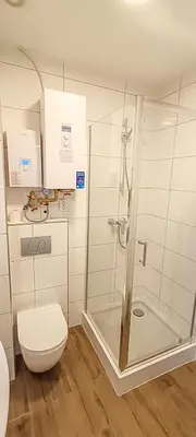 Ein Badezimmer in der Unterkunft Apartment 4 in Altstadt in Angermünde