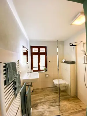 Ein Badezimmer in der Unterkunft Kloster