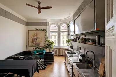 Küche/Küchenzeile in der Unterkunft Modern meets Classic - near Volkspark Schöneberg