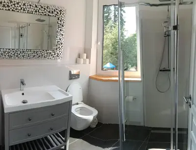Ein Badezimmer in der Unterkunft Sonnenhaus