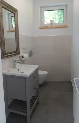 Ein Badezimmer in der Unterkunft Sonnenhaus