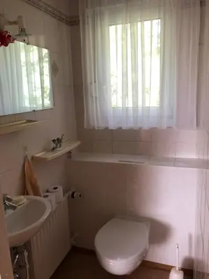 Ein Badezimmer in der Unterkunft Ferienhaus Annerose