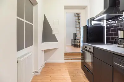 Küche/Küchenzeile in der Unterkunft Cosy loft style Apartment in Berlin Wilmersdorf