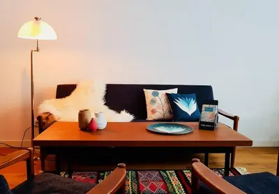 Ein Sitzbereich in der Unterkunft Design Apartment Berlin Prenzlauer Berg