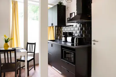 Küche/Küchenzeile in der Unterkunft Homely loft style Apartment in Berlin Wilmersdorf