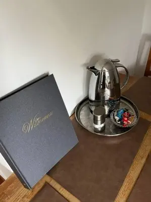 Kaffee-/Teezubehör in der Unterkunft Zentrale Wohnung im Grünen!
