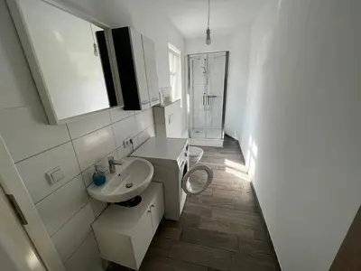 Ein Badezimmer in der Unterkunft Große Monteurwohunung-Fewo