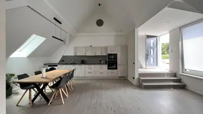 Küche/Küchenzeile in der Unterkunft New Nomads Ferienwohnung am See