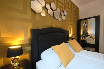 Ein Bett oder Betten in einem Zimmer der Unterkunft Style Apartment Berlin