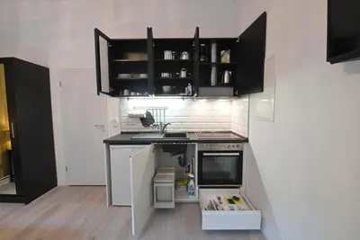 Küche/Küchenzeile in der Unterkunft Style Apartment Berlin