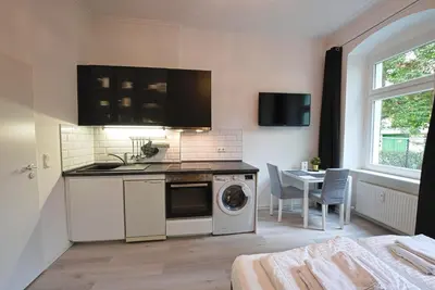 Küche/Küchenzeile in der Unterkunft Style Apartment Berlin