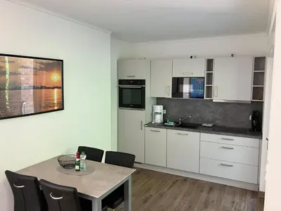 Küche/Küchenzeile in der Unterkunft Havelstern Ketzin, Ferienhaus Hecht