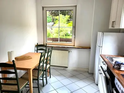 Küche/Küchenzeile in der Unterkunft Monteurzimmer am Bahnhof Biesenthal - 3 große Apartments