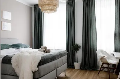 Ein Bett oder Betten in einem Zimmer der Unterkunft Modernes Apartment Lieblingsfleck I 2 Schlafzimmer I 4 Betten I Zentrumsnah