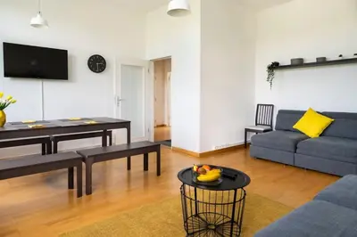 TV/Unterhaltungsangebot in der Unterkunft Central Big Apartment Self Checkin