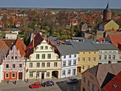 Ein allgemeiner Blick auf Luckau oder ein Stadtblick von der Ferienwohnung aus