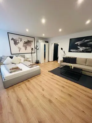 Ein Bett oder Betten in einem Zimmer der Unterkunft X-Hain Kiezwohnung