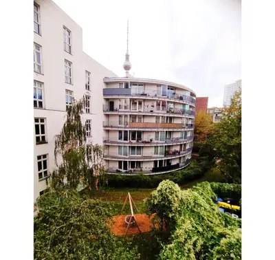 Das Gebäude in dem sich die Ferienwohnung befindet