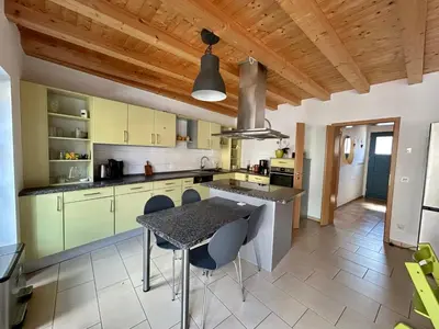 Küche/Küchenzeile in der Unterkunft Ferienhaus am Beverinsee