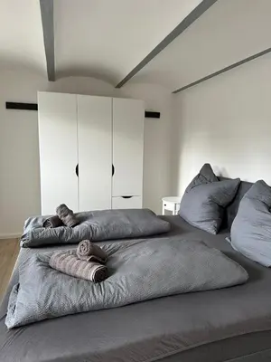 Ein Bett oder Betten in einem Zimmer der Unterkunft Villa Schellhase