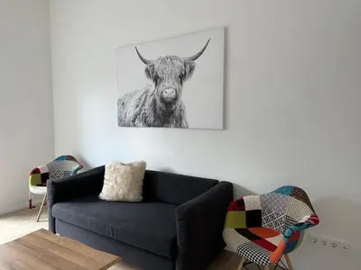 Ein Sitzbereich in der Unterkunft Villa Schellhase