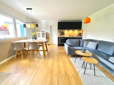 Ein Sitzbereich in der Unterkunft Ferienhaus WICA