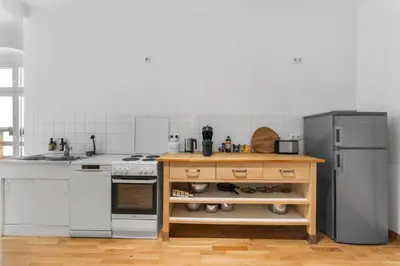 Küche/Küchenzeile in der Unterkunft Stylish 120sqm Appartment in Berlin-Mitte