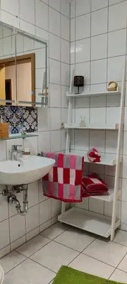 Ein Badezimmer in der Unterkunft Ferienwohnung Zentrum Luckau