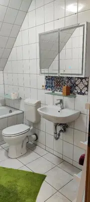Ein Badezimmer in der Unterkunft Ferienwohnung Zentrum Luckau