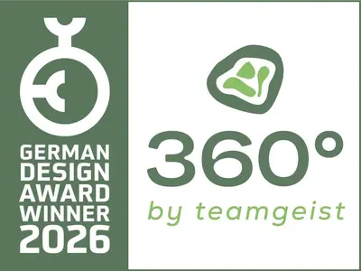 Ein Zertifikat, Auszeichnung, Logo oder anderes Dokument, das in der Unterkunft 360 Grad by teamgeist Apartmenthaus - familienfreundlich - direkt am See mitten im Naturpark - Wassersportaktivitäten vor Ort ausgestellt ist