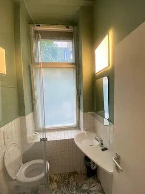 Ein Badezimmer in der Unterkunft Stadtoase im Herzen Berlins